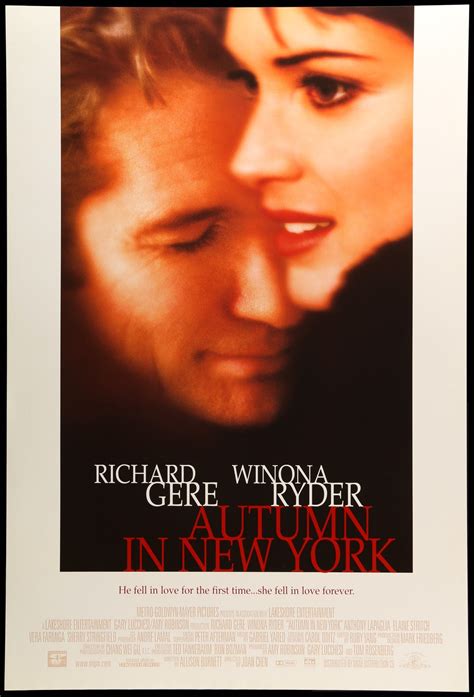 Autumn in New York (2000) Original One-Sheet Movie Poster - Original ...