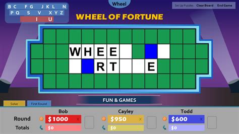 Wheel Of Fortune For Powerpoint – Gamestim Pertaining To Wheel Of Fortune Powerpoint Game Show ...