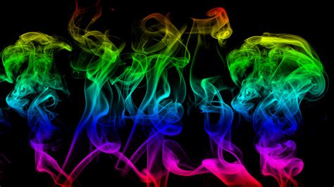 rainbow smoke wallpaper by camymac on DeviantArt