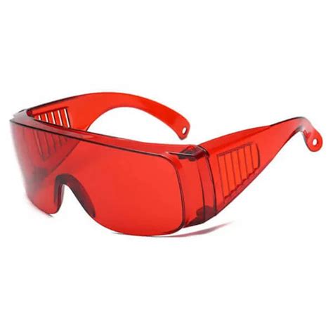 Red UV Protective Safety Glasses