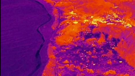 Italy fires: Thermal imaging shows hot ground temperatures in Italy as wildfires continue across ...