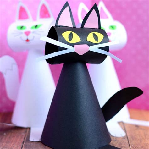 25 Curiously Cute Cat Crafts For Kids