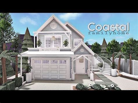 BLOXBURG: Two Story Coastal Family Home | speedbuild + tour ♡ - YouTube | Coastal house plans ...