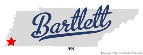 Map of Bartlett, TN, Tennessee