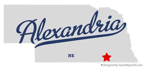 Map of Alexandria, NE, Nebraska