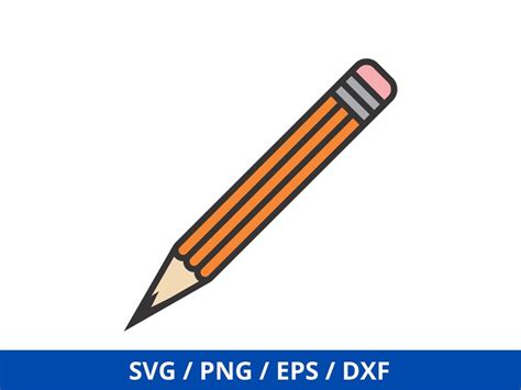 Pencil SVG Pencil Clipart SVG School SVG Cricut - Etsy