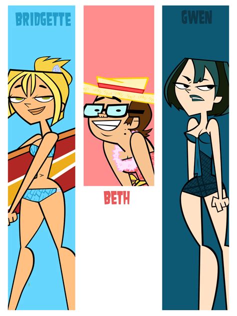 Bridgette Beth Gwen - Total Drama Girls Fan Art (34608155) - Fanpop