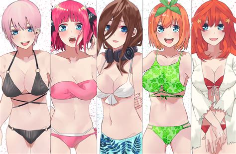 Wallpaper : anime girls, 5 toubun no Hanayome, Nakano Ichika, Nakano Itsuki, Nakano Miku, Nakano ...