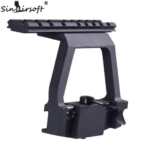 SINAIRSOFT AK 74U Tactical Series Side Mount Quick QD Style 20mm Detach weaverer rail Double ...