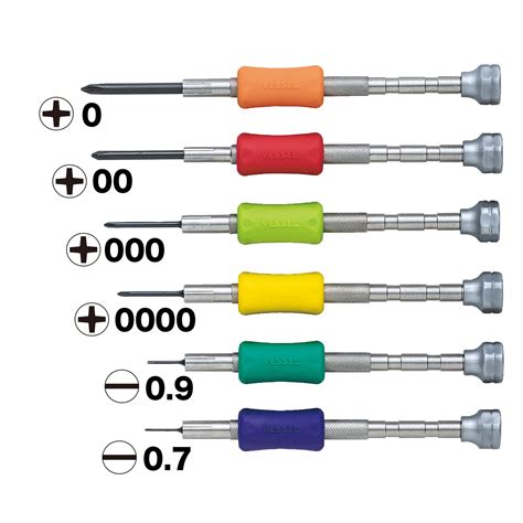 Buy Precision Screwdriver Set | TD-56S Vessel JIS Made in Japan | 6 Piece Kit Online at ...