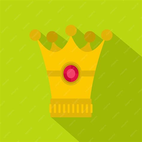 Premium Vector | Medieval crown icon flat illustration of medieval ...