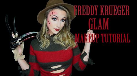 Freddy Krueger Glam Makeup Tutorial - YouTube