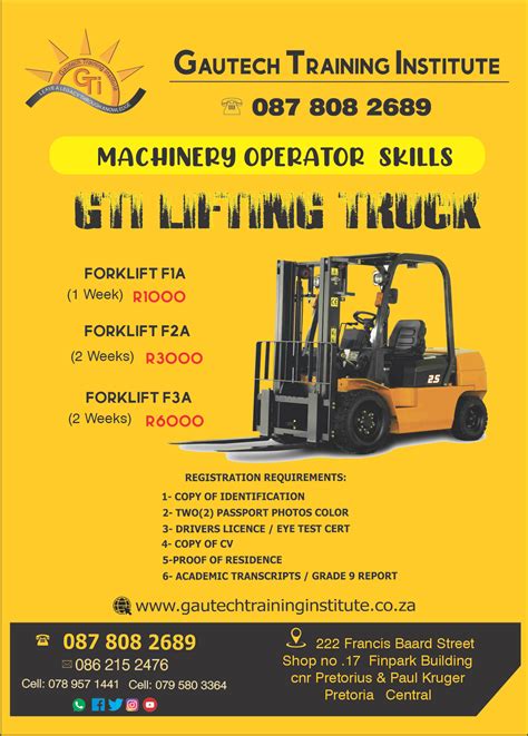 FORKLIFT LICENSE AND RENEWALS IN GAUTENG SILVERTONDALE - Gautech Training Institute