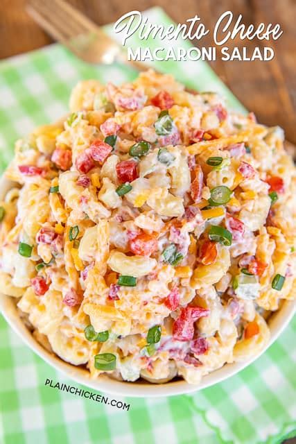 Pimento Cheese Macaroni Salad - Plain Chicken