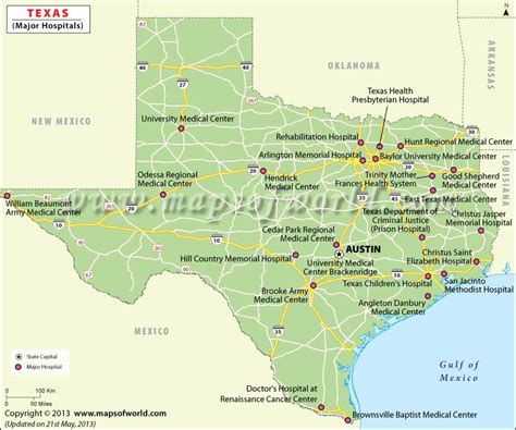 Texas Hospitals Map, Best Hospitals in Texas | Texas medical center, Best hospitals, Medical ...