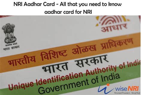 NRI Aadhar Cards - All that you need to know aadhar card for NRI