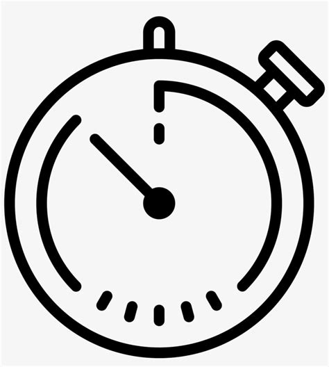 Stopwatch Icon - Stop Watch Line Icon Transparent PNG - 1600x1600 - Free Download on NicePNG