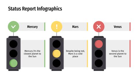 Free Status Report Infographics for Google Slides and PowerPoint