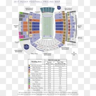 Husky Stadium Seating Chart Washington Huskies Online - Husky Stadium Seating Chart 2018, HD Png ...