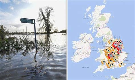 UK flood warnings today: More than 100 warnings in place as heavy rain ...