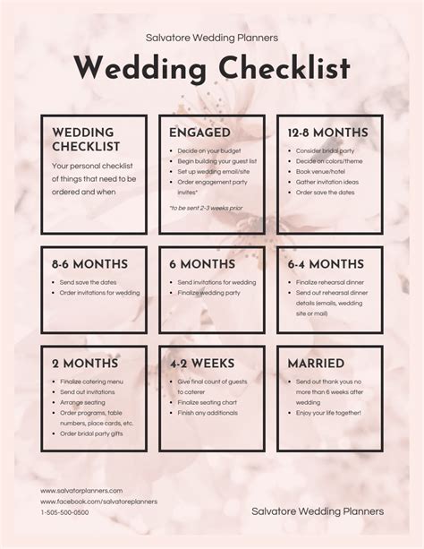 Linen Wedding Checklist Infographic Template - Venngage