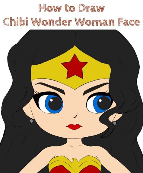 How to Draw Wonder Woman Easy | Wonder woman drawing, Chibi drawings ...