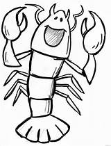 Coloring Page Of A Lobster  ColoringBay sketch template