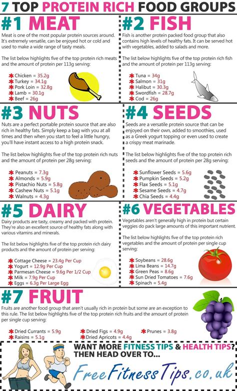 7 Top Protein Rich Food Groups - Free Fitness Tips | Protein rich foods, High protein recipes ...