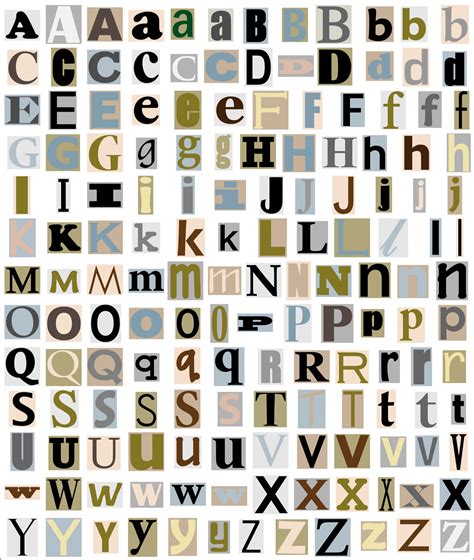 Alphabet Letters From Magazine Free Stock Photo - Public Domain Pictures