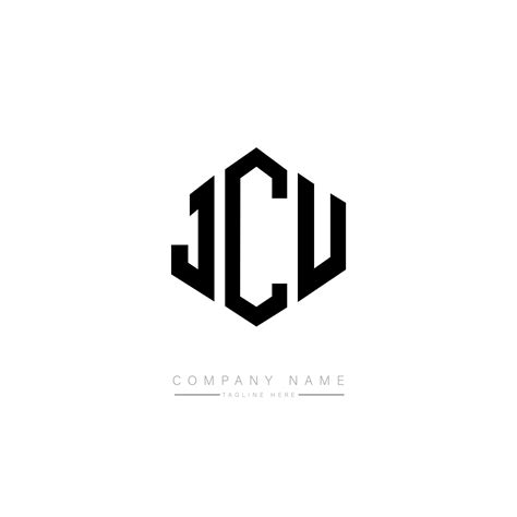 diseño de logotipo de letra jcu con forma de polígono. jcu polígono y diseño de logotipo en ...