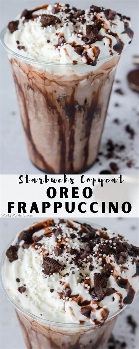 OREO FRAPPUCCINO RECIPE + WonkyWonderful