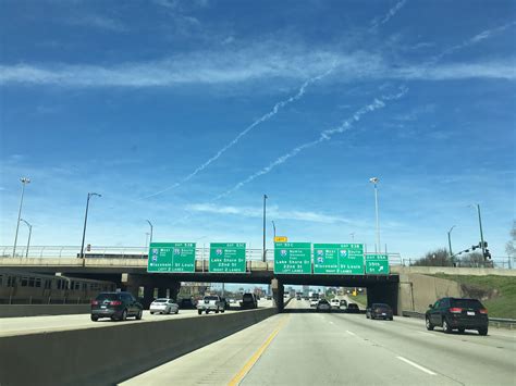 Northern Terminus of Interstate 55 on the Stevenson Expressway in Chicago