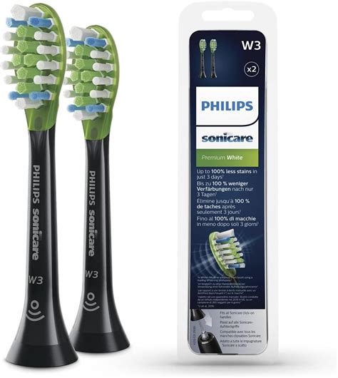 Philips Sonicare Premium Whitening Black BrushSync Heads (Compatible with All Philips Sonicare ...