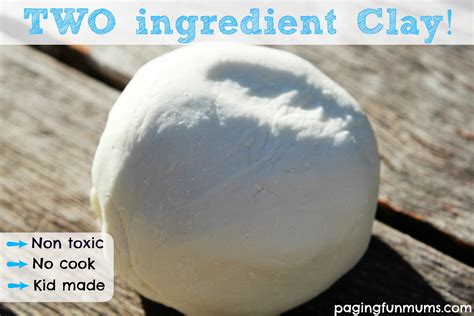 Two ingredient Clay - | Homemade clay, Clay food, Diy clay