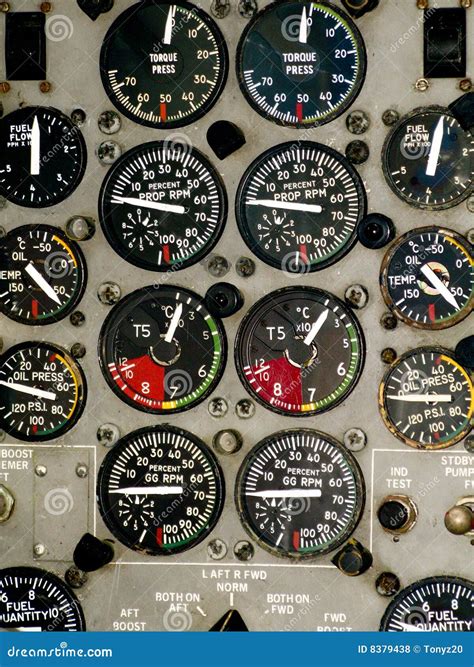 Airplane Cockpit Instruments Royalty Free Stock Photos - Image: 8379438