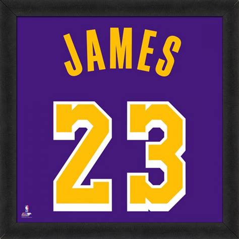 LeBron James Lakers Custom Framed Jersey Number Display | Pristine Auction