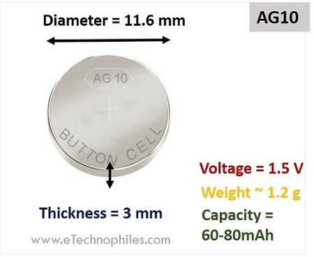 AG10 Battery Equivalent, Voltage, Dimensions, and more