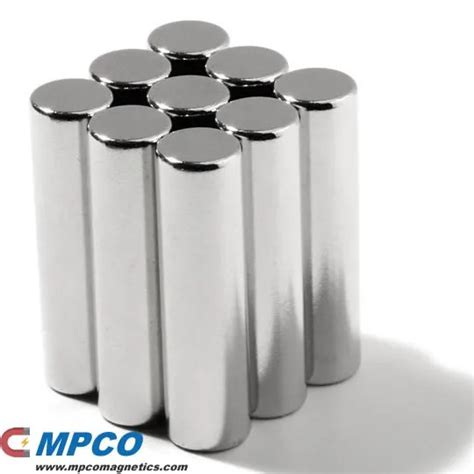 8 x 30mm Super Magnet Neodymium Bar N42SH Ni - Magnets - MPCO Magnetics