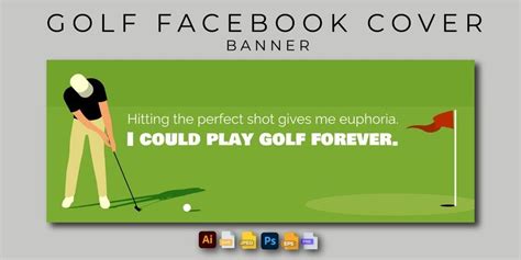 Golf Facebook Cover Banner in Adobe XD, Illustrator, PSD, SVG, EPS ...