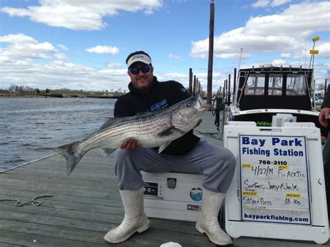 Raritan Bay Stripers Fishing Report - May 02, 2014 | FISHTRACK.COM