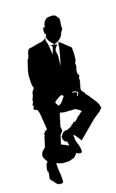 Download Business Man, Silhouette, Suit. Royalty-Free Vector Graphic ...