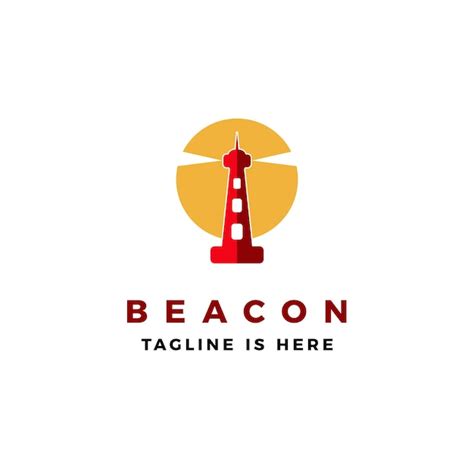 Premium Vector | Beacon logo vector icon illustration