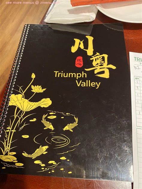 Online Menu of Triumph Valley Restaurant, Renton, Washington, 98057 - Zmenu