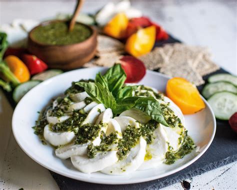 Fresh Mozzarella Cheese Board with Italian Chimichurri Recipe | The ...