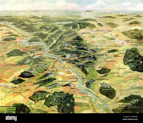 Battle Of Verdun Map