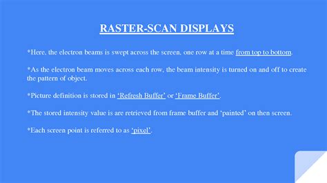 SOLUTION: Raster scan display - Studypool