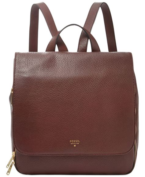 Lyst - Fossil Preston Leather Backpack in Brown