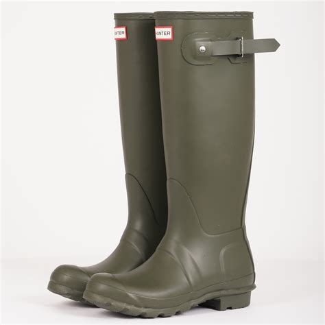 Hunter Womens Original Tall Wellington Boots | Olive | WFT1000RMA