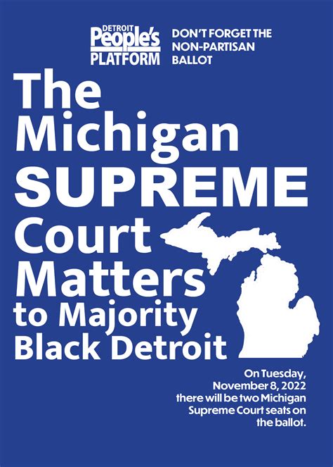 Michigan Supreme Court Matters - Detroit People's Platform | Detroit ...