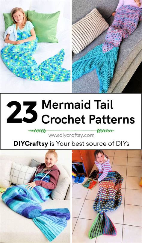 23 Free Crochet Mermaid Tail Patterns | Mermaid Tail Blanket